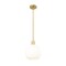Z-Lite Margo 1 Light Pendant, Olde Brass & White 7500P10-OBR - alternate 8